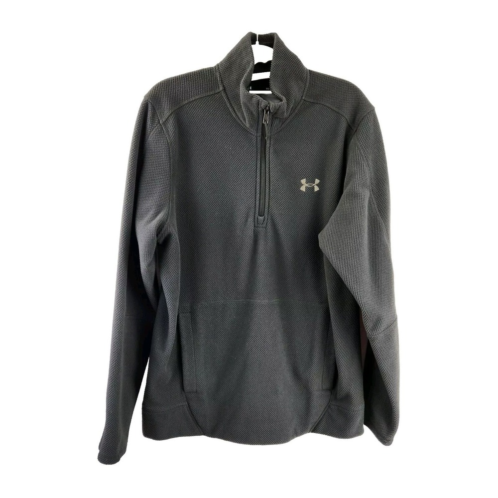 Under Armour Coldgear Pullover 1/4 Quarter Zip Waffle Knit Top Men's Medium